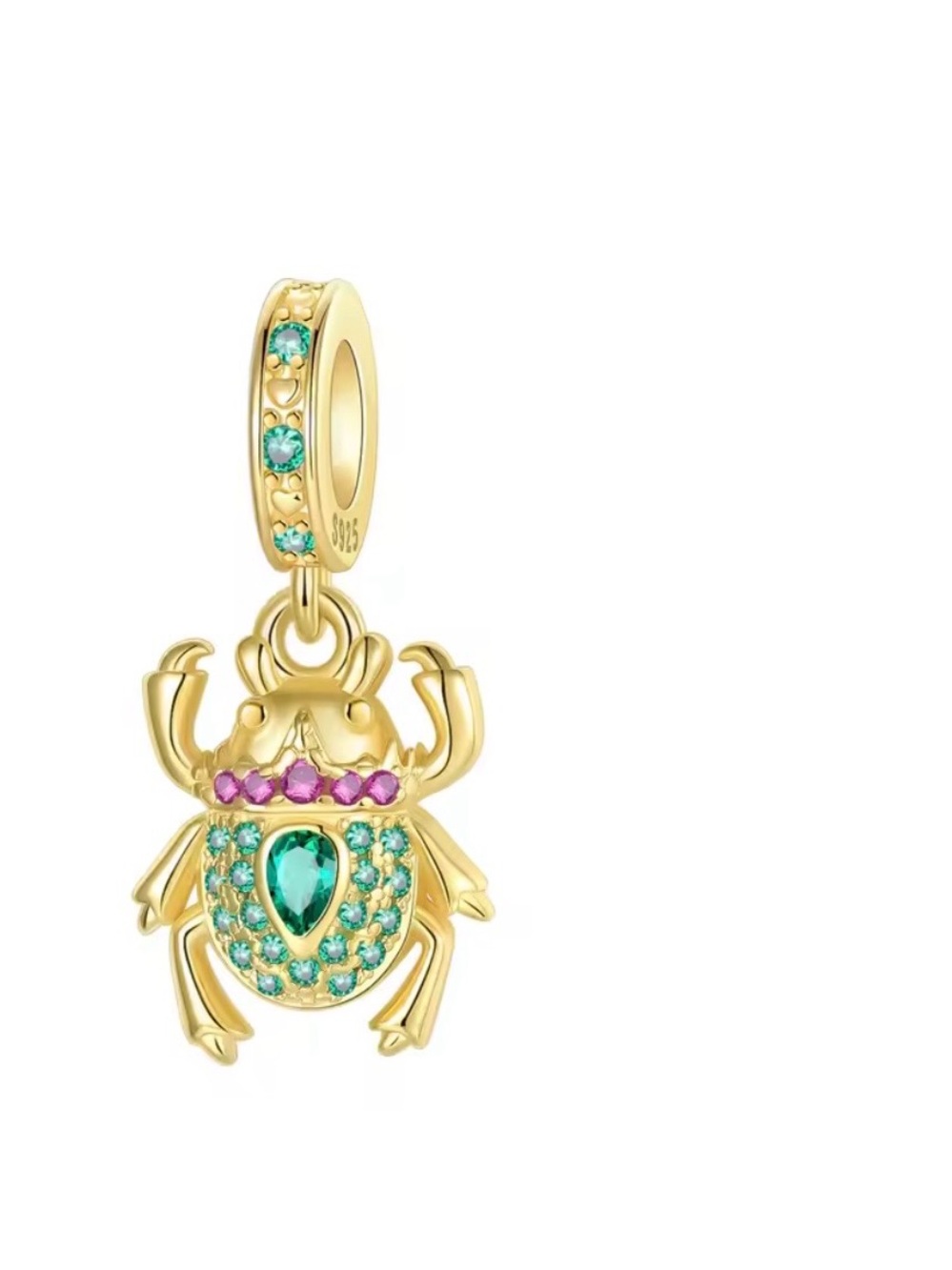 S925 Scarab Beetle Charm